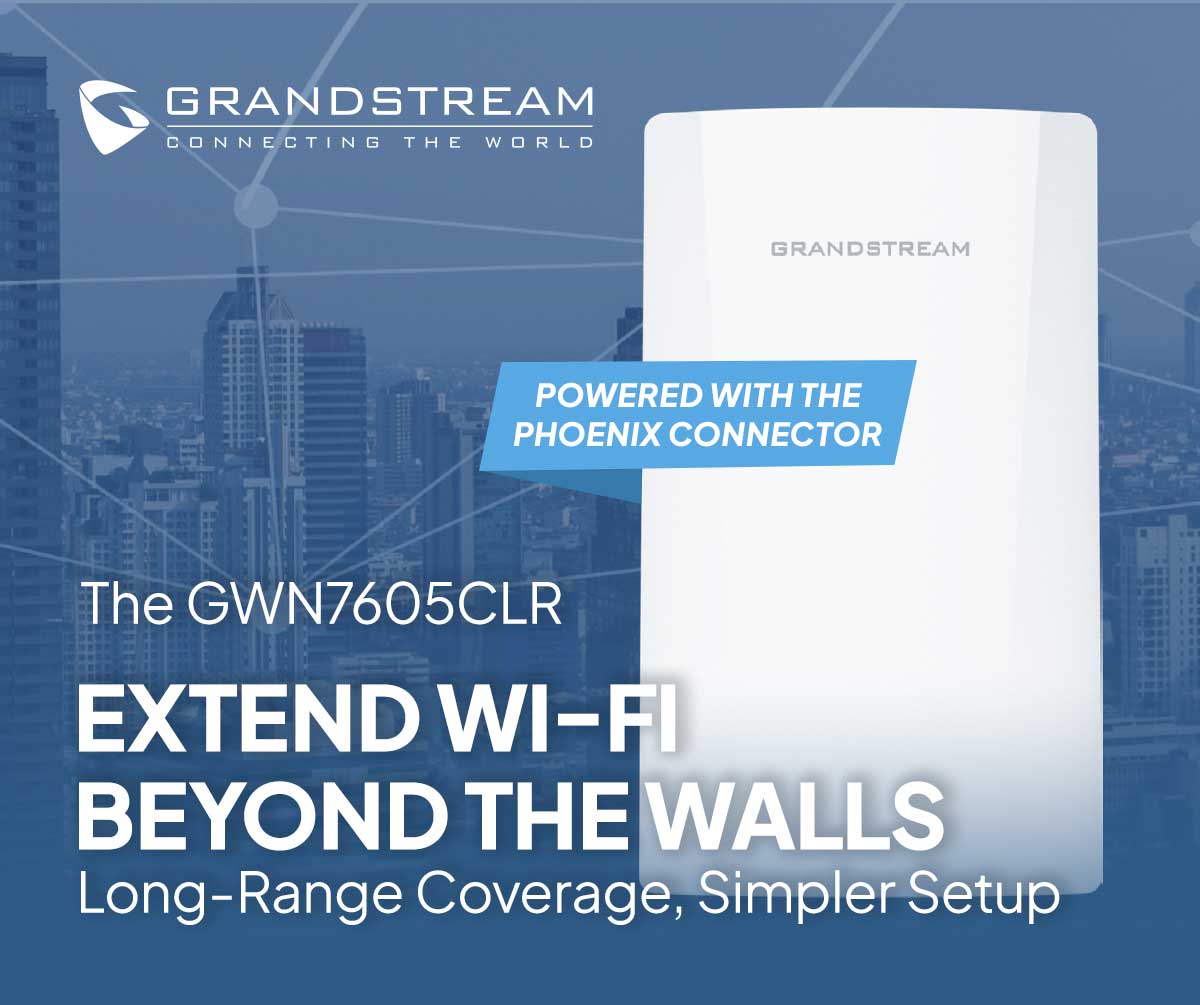Grandstream GWN7605CLR: Outdoor Wi-Fi, flexible power